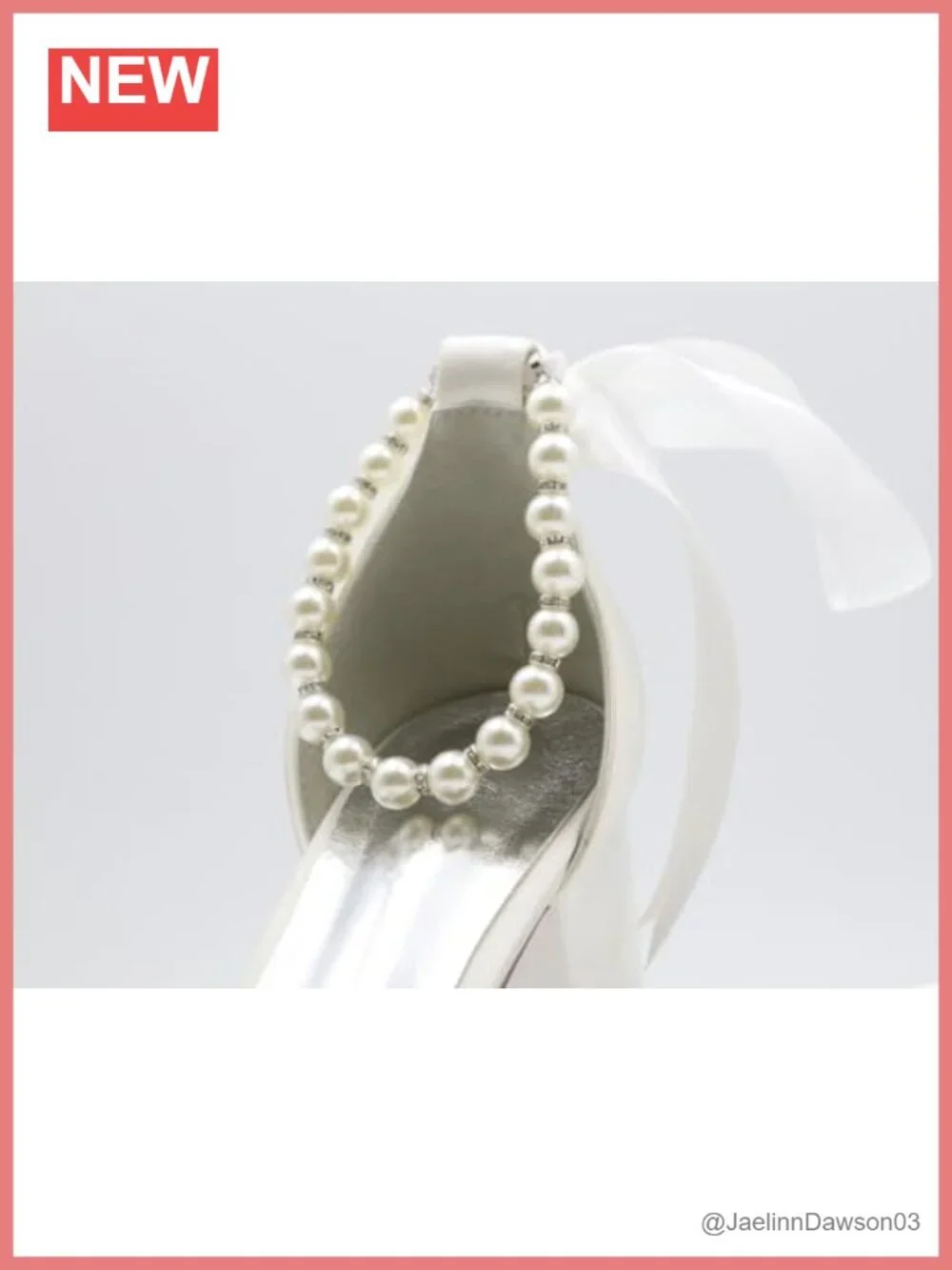 Women's Low Block Heel Sandals Peep Toe Ankle Strap Pearl Wedding Dress Shoes